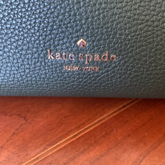 Kate Spade Leila Med. Triple Compartment Shoulder Bag Dark Evergreen - Picture 2 of 15